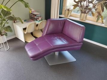 Montel Design Stoel - Paars Leer.  beschikbaar voor biedingen