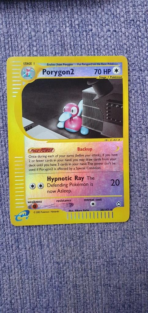 Porygon2 28/147 reverse holo pokemon kaart, Ophalen of Verzenden, Zo goed als nieuw