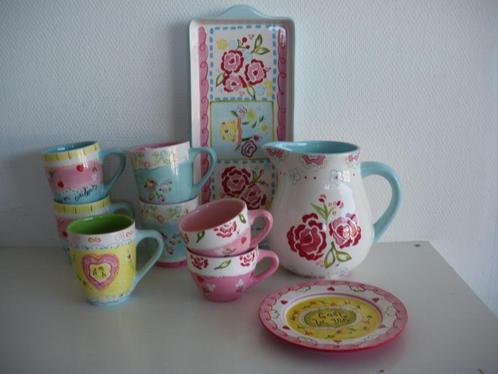 Jet c'est la Vie servies, Huis en Inrichting, Keuken | Servies, Zo goed als nieuw, Kop(pen) en/of Schotel(s), Overige stijlen