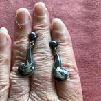 Niëllo zilveren/sterling oorbellen., Ophalen of Verzenden, Zo goed als nieuw, Zwart, Zilver