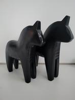 DALA PAARD ZWART HOUT 2X, Antiek en Kunst, Ophalen of Verzenden