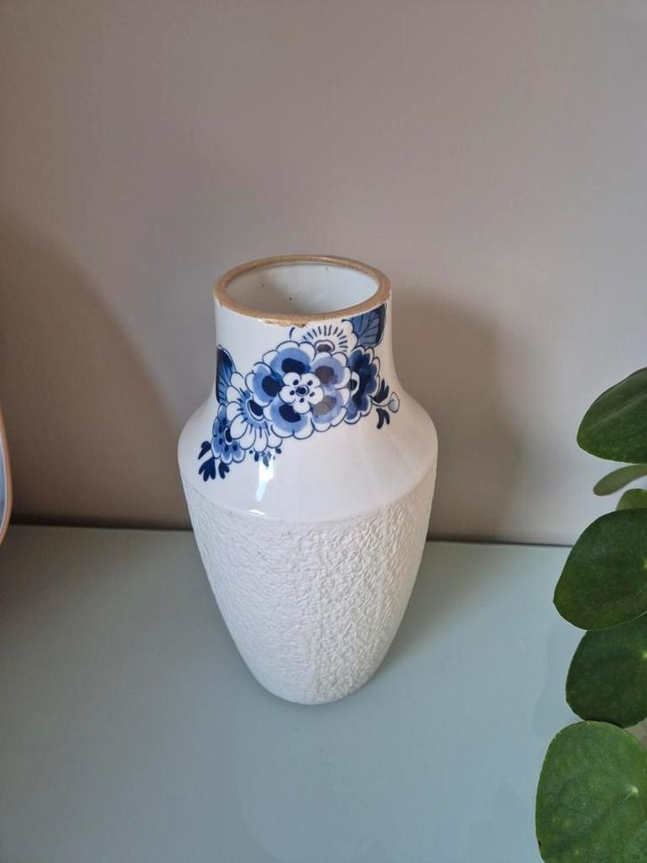 Vaas Blauw Bloesem - Porselein, Huis en Inrichting, Woonaccessoires | Vazen, Zo goed als nieuw, Blauw, Minder dan 50 cm, Aardewerk of Porselein