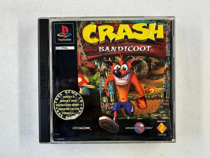 Crash Bandicoot Playstation 1 - PS1, Spelcomputers en Games, Games | Sony PlayStation 1, Gebruikt, Avontuur en Actie, 1 speler