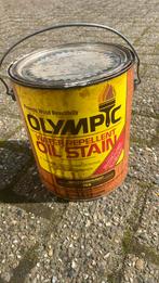 Olympic stain plus minus 2 liter, Minder dan 5 liter, Ophalen of Verzenden, Zo goed als nieuw, Verf