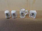Dommelsch bier miniatuur setje (nr.1) Porcelein, Ophalen of Verzenden, Nieuw, Overige typen, Dommelsch