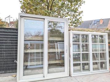 Prachtige SCHUIFPUI + 2 KOZIJNEN Hardhout !!! beschikbaar voor biedingen