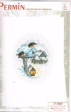 Cado permin 9 borduurpakketten  KERSTKAARTEN op=op  2, Ophalen of Verzenden, Nieuw, Handborduren, Borduurpakket