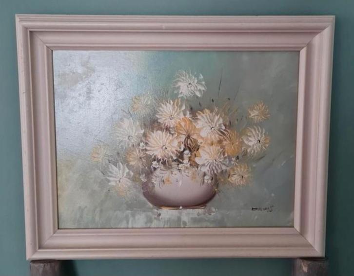 Olieverf schilderij stilleven, Antiek en Kunst, Kunst | Schilderijen | Klassiek, Ophalen