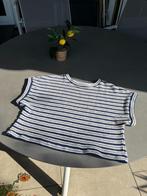 Nieuwe blauw/wit geweven Kiali krop top, maat M = L, Kleding | Dames, Tops, Kiali, Maat 42/44 (L), Nieuw, Korte mouw