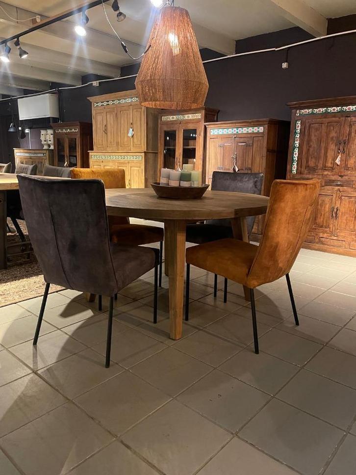 Eetkamerstoelen set, Huis en Inrichting, Stoelen, Nieuw, Vier, Stof, Overige kleuren, Ophalen of Verzenden