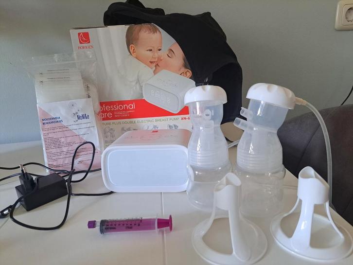 Horigen chicture dubbele elektrische borstkolf + kolfbh, Kinderen en Baby's, Babyvoeding en Toebehoren, Zo goed als nieuw, Borstkolf