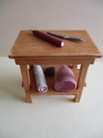 poppenhuis tafeltje met ham en worsten (fimoklei? ), Ophalen of Verzenden, Zo goed als nieuw, Decoratie