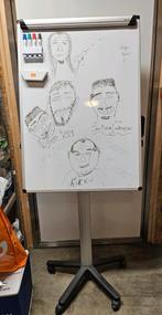 Memobord whitebord schrijfbord magnetisch en verrijdbaar, Ophalen, Gebruikt