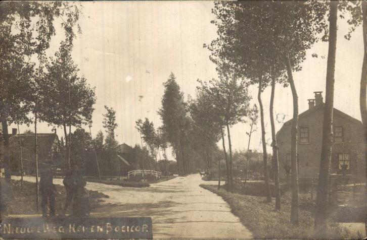Hei en Boeicop - Nieuwe Weg - Fotokaart, Verzamelen, Ansichtkaarten | Nederland, Gelopen, Utrecht, Voor 1920, Ophalen of Verzenden