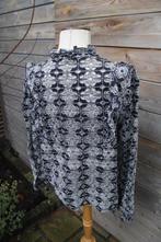 Blouse zwart/ wit Circle ef Trust mt Xl transparant Vaste pr, Circle ef Trust, Wit, Maat 46/48 (XL) of groter, Ophalen of Verzenden