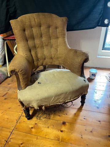 Antiwk franse  napoleon lll stoel/ antieke fauteuil beschikbaar voor biedingen
