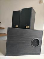 ESL 300 Speakers met Subwoofer - Set, Gebruikt, Complete surroundset, 120 watt of meer, Ophalen