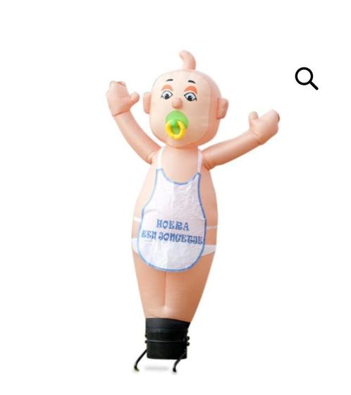 Baby geboorte opblaasfiguur huur, Verzamelen, Ansichtkaarten | Nederland, Ophalen