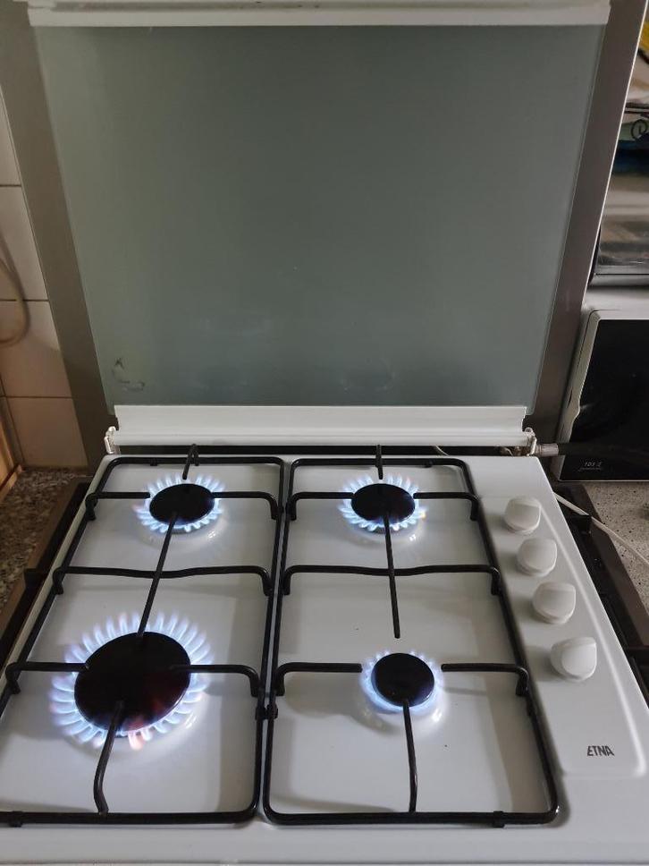 Etna Gaskookplaat met vlambeveiliging+ontsteking(1 jaar oud), Witgoed en Apparatuur, Kookplaten, Zo goed als nieuw, Vrijstaand