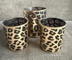 Waxinelichthouders ptmd cheetah, Ophalen, Zwart, Zo goed als nieuw, Kandelaar