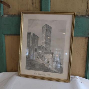 Cote Saint Esteve Valence afbeelding 36,5 x 46,5 in lijst beschikbaar voor biedingen