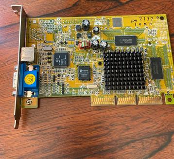 NVIDIA Riva TNT2 M64 16 MB AGP – werkend, retro videokaart beschikbaar voor biedingen