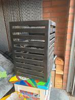 Houten zwarte lamp 52 x 35 cm, Ophalen, Zo goed als nieuw, Hout, Overige typen