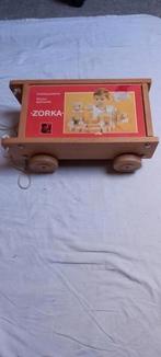 ZORKA houten blokken kar., Ophalen of Verzenden, Zo goed als nieuw