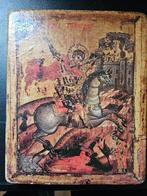 Icoon Sint Joris de overwinnaar, Antiek en Kunst, Antiek | Religie, Ophalen