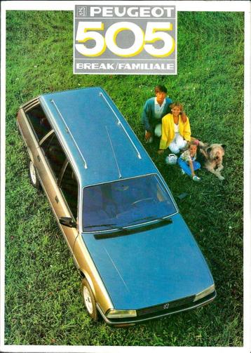 Folder Peugeot 505 Break en Familiale 1987 beschikbaar voor biedingen