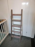 Houten ladder decoratie, Doe-het-zelf en Verbouw, Ladders en Trappen, Gebruikt, Minder dan 2 meter, Ophalen