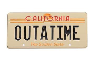 BACK TO THE FUTURE OUTATIME Delorean Enamel Pin broche beschikbaar voor biedingen