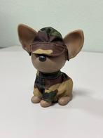 Chihuahua spaarpot militair camouflage camo leger army hond, Kunststof, Ophalen of Verzenden, Zo goed als nieuw, H
