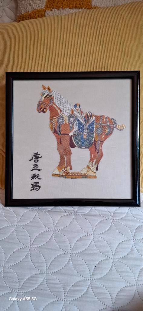 Japans samoerai paard geborduurd op zijde vintage
Zeer mooie, Antiek en Kunst, Ophalen of Verzenden