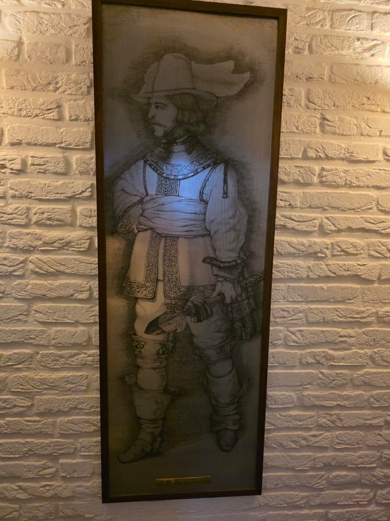 Originele etsplaat Willem van Ruytenburch Nachtwacht, Antiek en Kunst, Ophalen of Verzenden