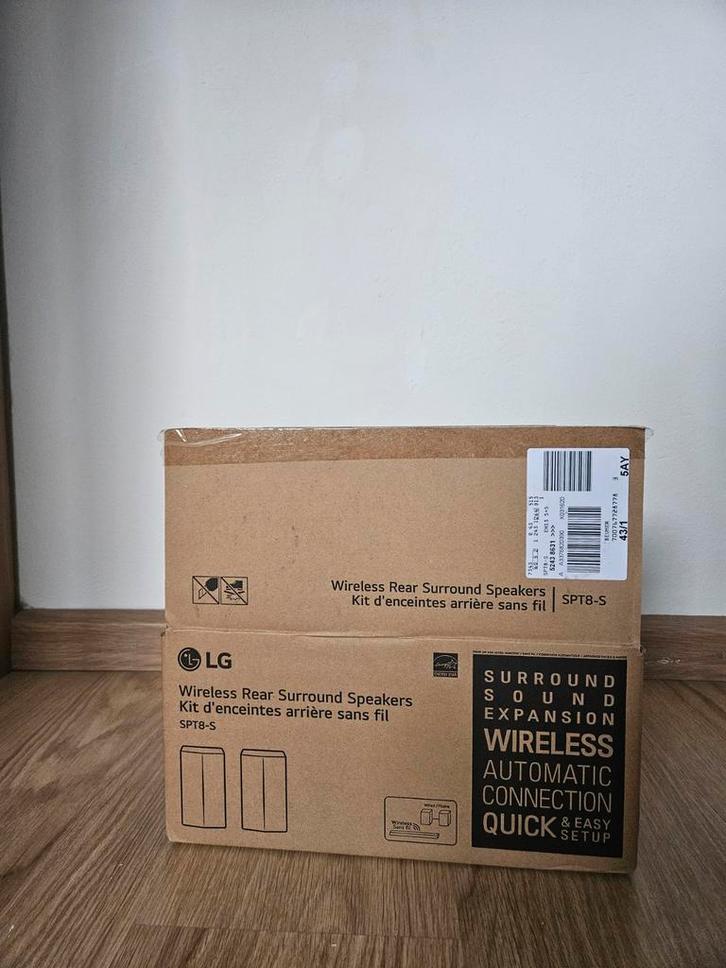 LG SPT8-S Actieve Rear Speakers - Surround Geluid, Audio, Tv en Foto, Luidsprekers, Nieuw, Front, Rear of Stereo speakers, Minder dan 60 watt
