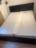 Ikea Malm Bed 160x180 (inclusief matrassen), Ophalen, Zwart, Tweepersoons, Zo goed als nieuw