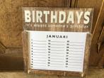 NIEUW houten kalender voor verjaardagen, Diversen, Kalenders, Nieuw, Ophalen of Verzenden