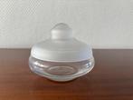 Vintage bonbonschaal met satiné deksel - Leerdam J. Boon., Antiek en Kunst, Antiek | Glas en Kristal, Ophalen of Verzenden