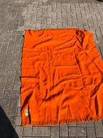 Zaalberg Leiden wol deken jaren 60 oranje vintage 125/167, Huis en Inrichting, Woonaccessoires | Plaids en Woondekens, Ophalen of Verzenden