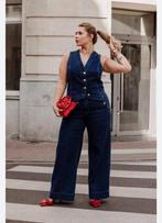 MS MODE jeans met gilet maat 38, Ophalen, Zo goed als nieuw, Blauw, W30 - W32 (confectie 38/40)