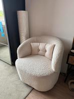 Witte bouclé fauteuil van Kwantum (in nieuwstaat), Ophalen, Zo goed als nieuw
