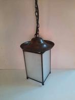 Hanglamp - lantaarn Amsterdamse school . jaren '50, Huis en Inrichting, Lampen | Hanglampen, Ophalen of Verzenden, Glas, Minder dan 50 cm