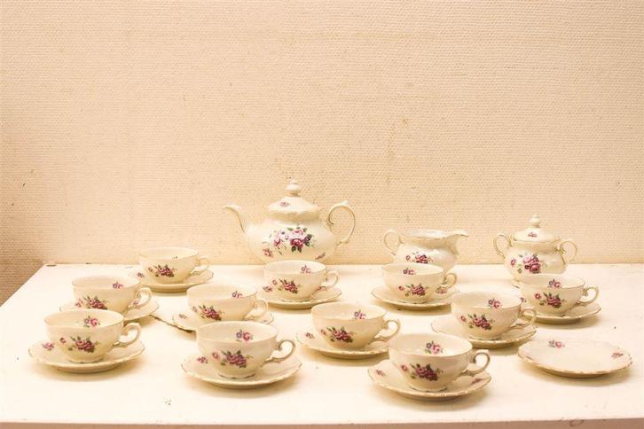 28 delig R porseleinen koffie servies 44996, Huis en Inrichting, Keuken | Servies, Gebruikt, Overige typen, Overige stijlen, Porselein