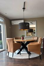 4 prachtige lederen eetkamerstoelen, Huis en Inrichting, Stoelen, Overige kleuren, Klassiek, Leer, Ophalen of Verzenden
