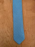 Salvatore Ferragamo Stropdas - Blauw met Patroon, Kleding | Heren, Ophalen of Verzenden, Zo goed als nieuw, Blauw, Met patroon