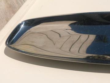 Vintage Alfra Alessi ovalen langwerpige schaal RVS