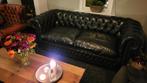 Lederen Chesterfield 3-zits bank (2m), Ophalen of Verzenden