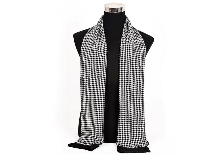 Zwarte witte heren sjaal (kravat sjieke patroon zijde das), Kleding | Heren, Mutsen, Sjaals en Handschoenen, Nieuw, Sjaal, Verzenden