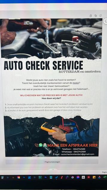 APK , Autocheck , onderhoud, reparatie , Pechhulp  beschikbaar voor biedingen